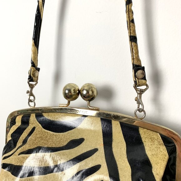 Vintage Zebra Pattern Handbag/Purse - Picture 3 of 9